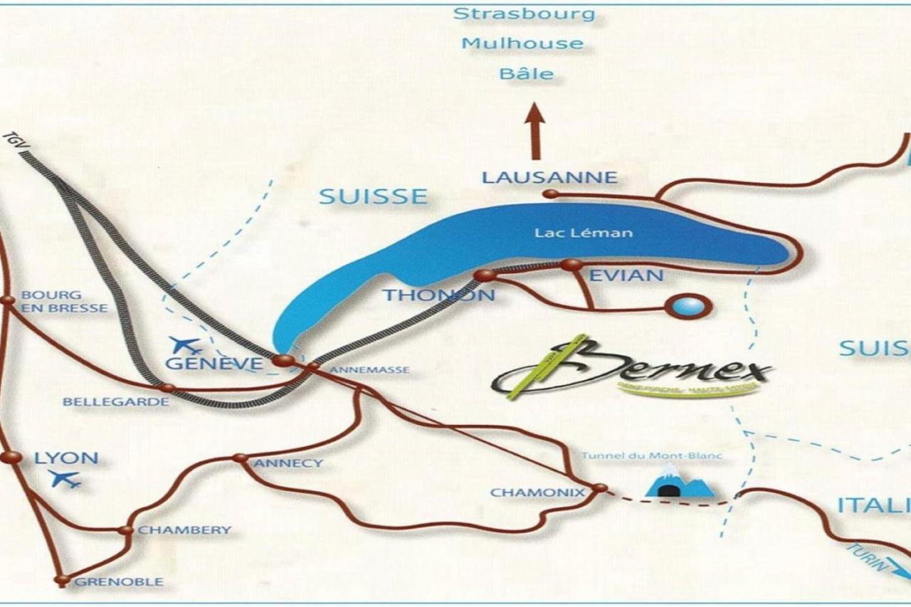 Le 67,Ski Et Randonnee,Lave Linge,Seche Linge,Parking Bernex Exterior foto